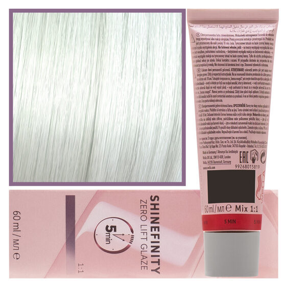 Wella Shinefinity Zero Lift Glaze Hair Dye 60ml - 010/8 Clear 