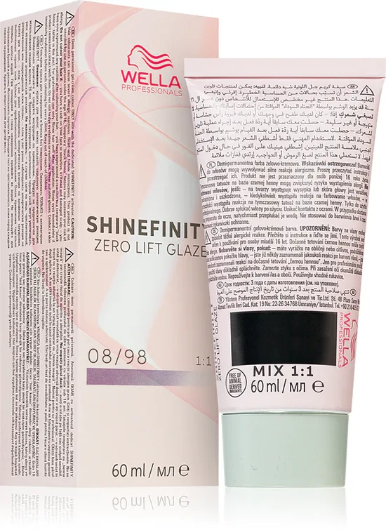Wella Shinefinity Zero Lift Glaze Hair Dye 60ml SILVER
